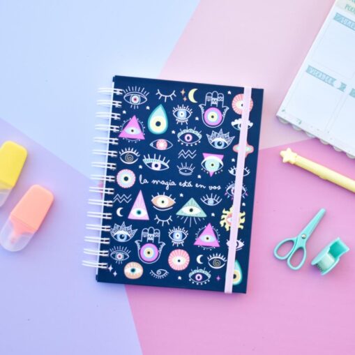 Cuadernos A5 Estampados | Tapa dura | Magia