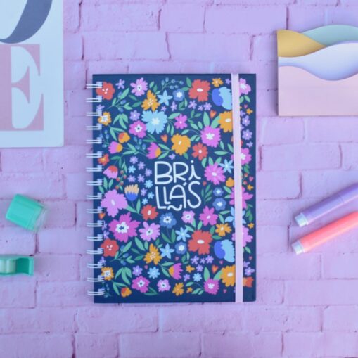 Cuadernos A5 | Tapa dura | Estampado Brillas