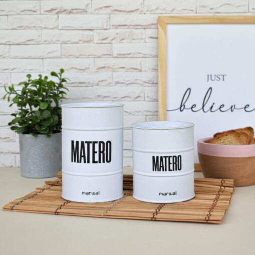 Set yerbero y azucarero | Matero blanco