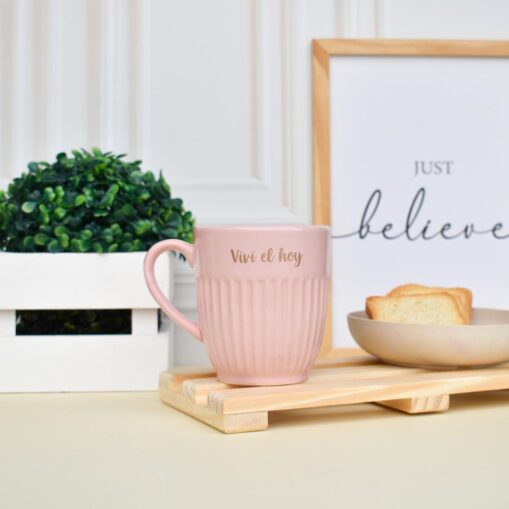 Taza Canela Rosa