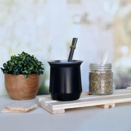 Mate de Acero Negro