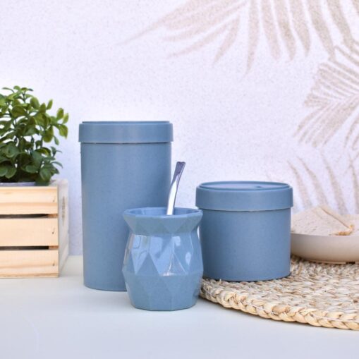 Combo Matero Bambu Azul