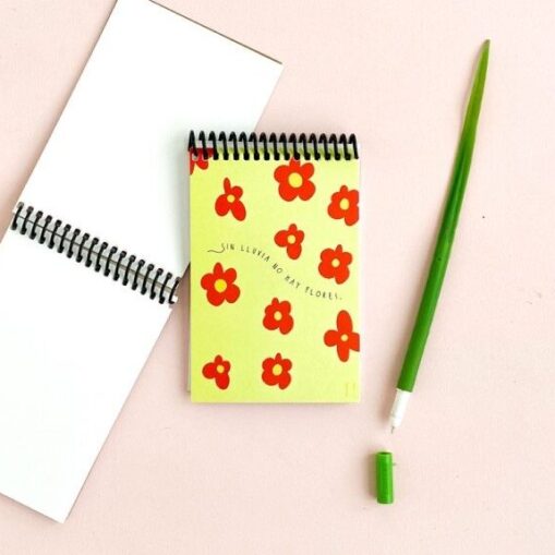 Libreta anillada | "Sin lluvia no hay flores"