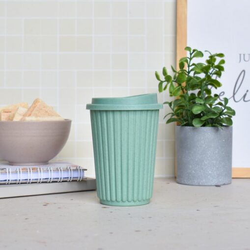 Vaso Rayado - Verde Oliva