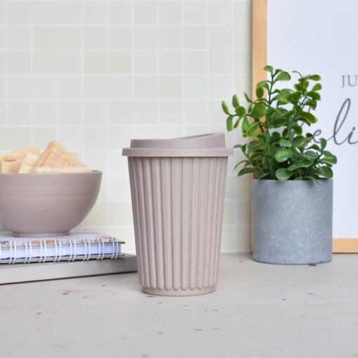Vaso Rayado - Beige