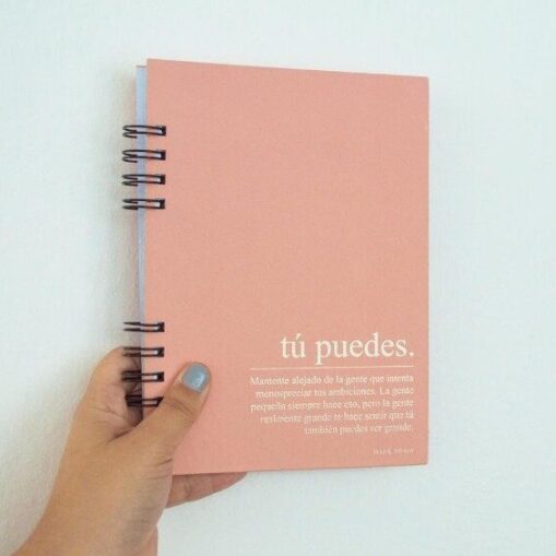 Cuadernos A5 | Tapa dura | "tu puedes"