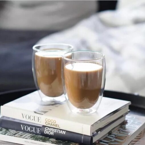 Vaso Doble Vidrio 350 ml x2 un.