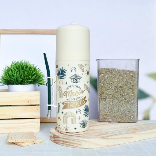 Mate autocebante 1.0 estampado beige