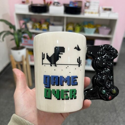 Taza 3D Gamer "Game Over"