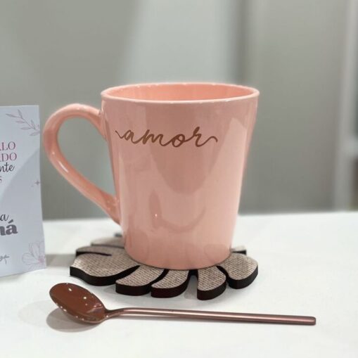Taza + cuchara + posataza
