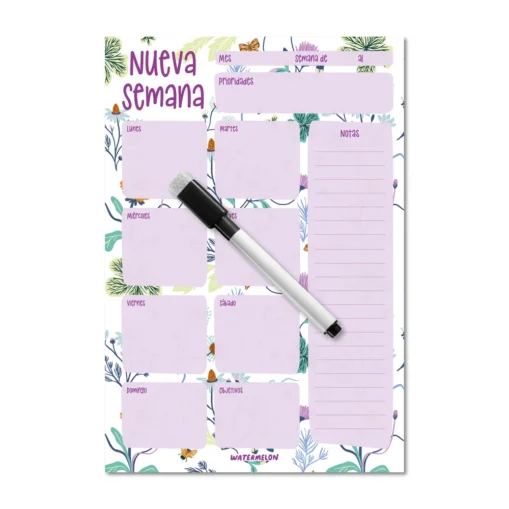 Pizarra Imantada "nueva semana"
