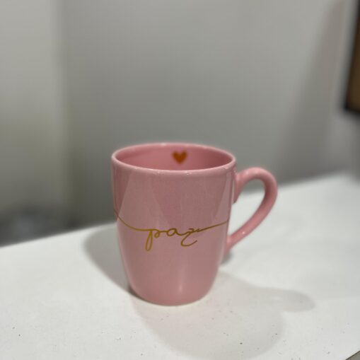Taza Gold Rosa "Paz"