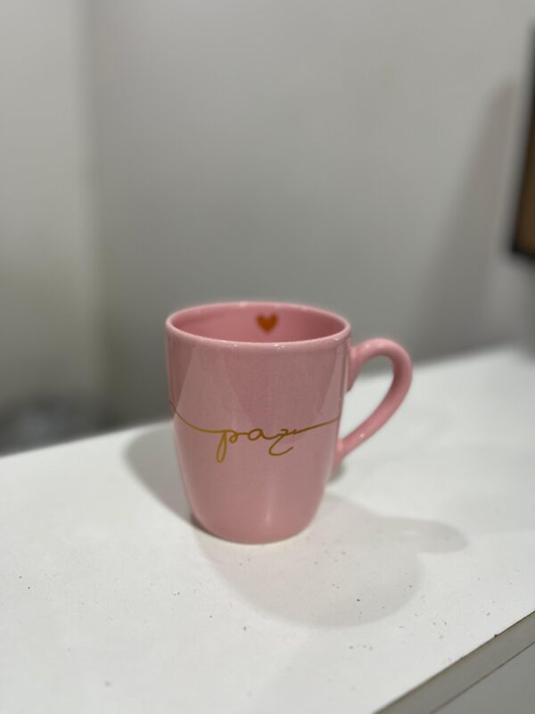 Taza Gold Rosa "Paz"