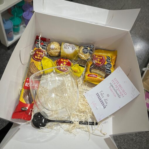 Box con Vaso Doble Vidrio