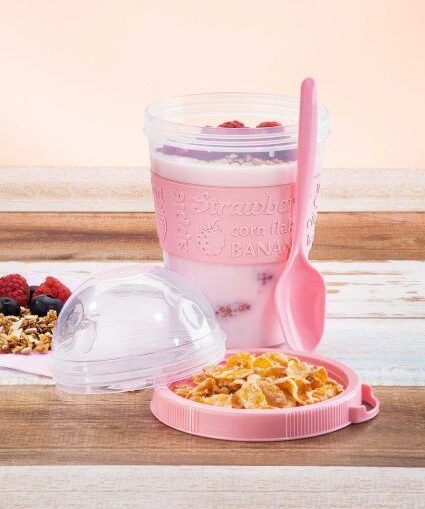 Vaso Cerealero Rosa