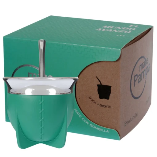 Mate Pampa Aqua- Boca Abierta
