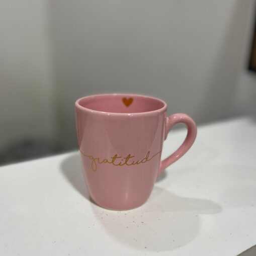 Taza Gold Rosa "Gratitud"