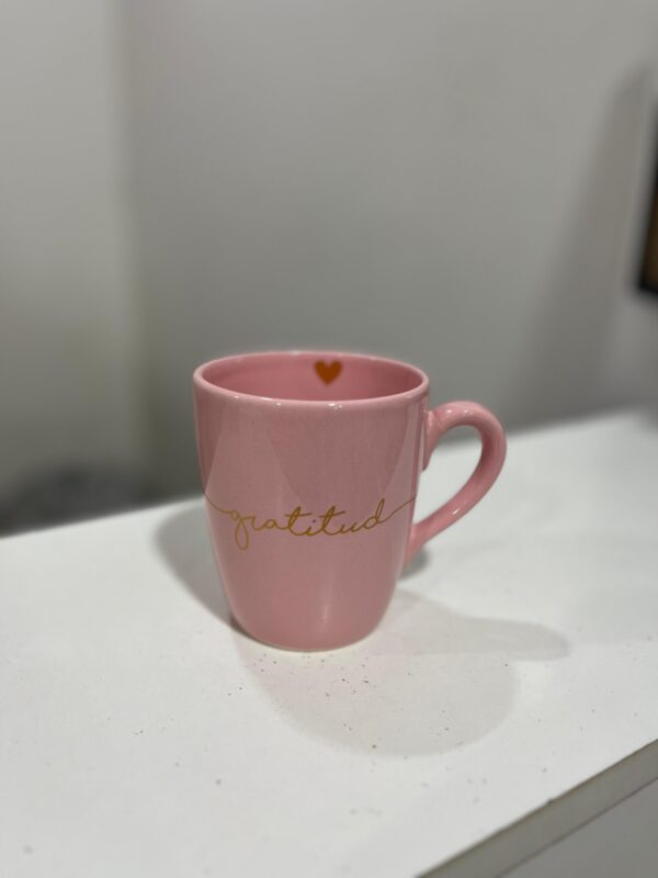 Taza Gold Rosa "Gratitud"