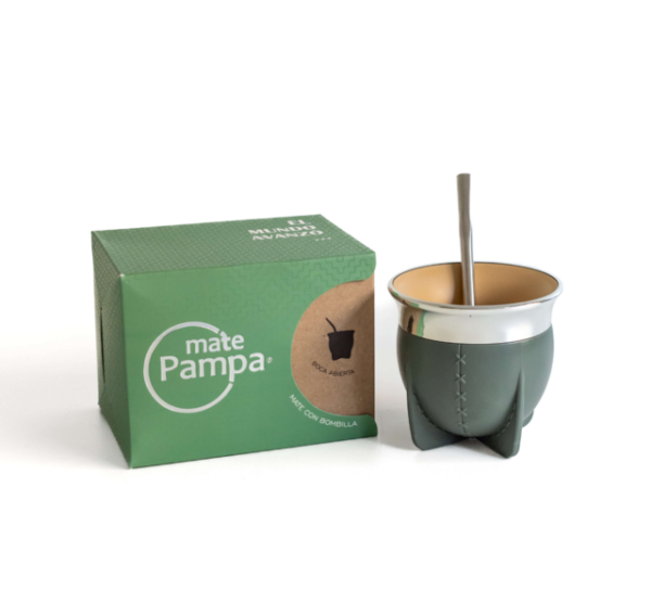 Mate Pampa Verde Oliva - Boca Abierta