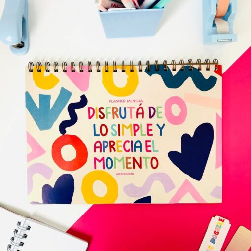Planner Semanal A4 "Disfruta lo simple"