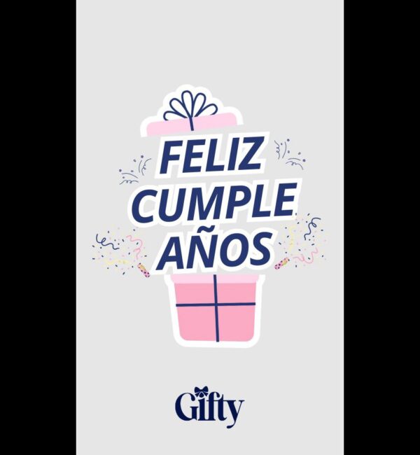 Tarjeton "Feliz cumple"