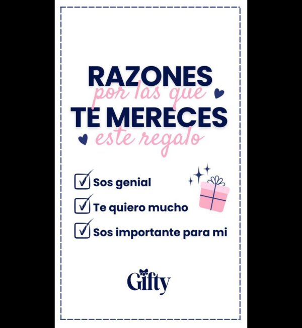 Tarjeton "Razones"