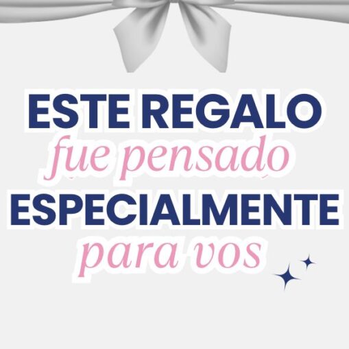 Tarjeton "Pensado especialmente para vos"