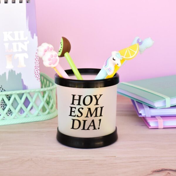 Lapicero negro "Hoy es mi dia"