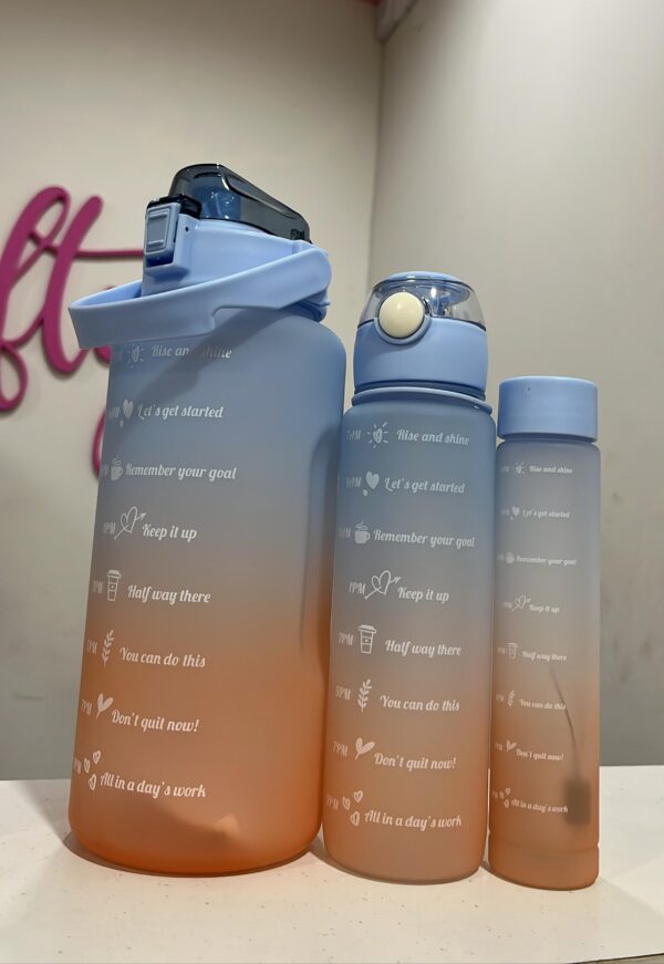 Botellas Deportivas x3 (Celeste) - Imagen 2
