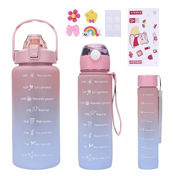 Botellas Deportivas x3 (Rosa)