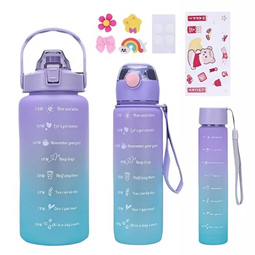 Botellas Deportivas x3 (Lila)