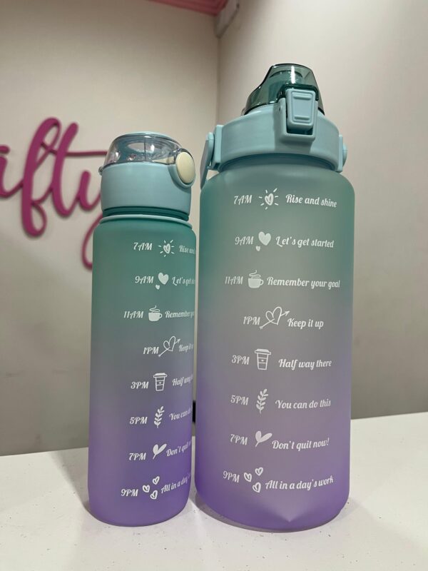 Botellas Deportivas x3 + Stickers (Verde) - Imagen 4