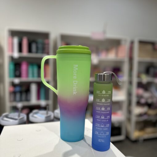 Vaso Motivacional 1,3 + botella de regalo