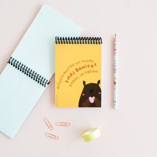 Libreta anillada "Un mundo bonito"