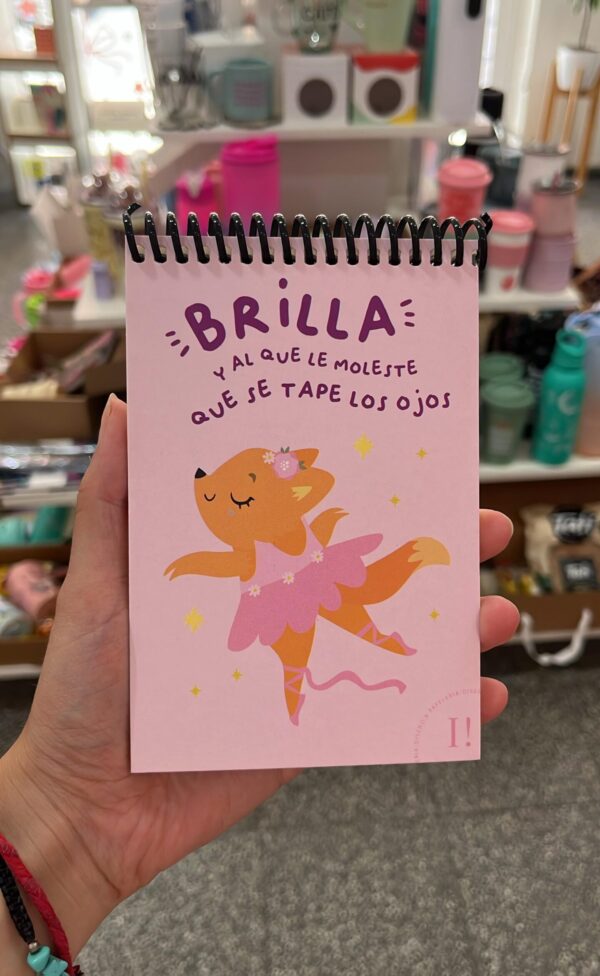 Libreta anillada "Brilla"