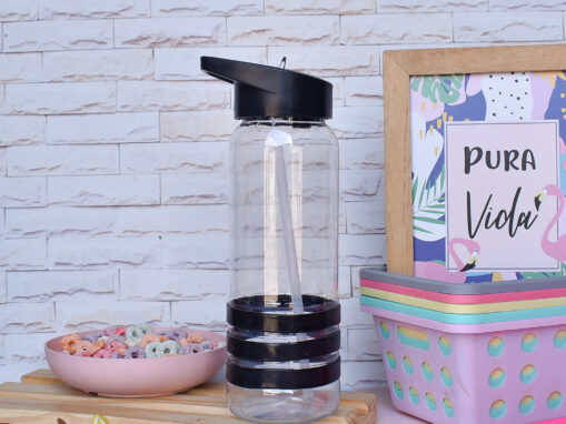 Botella con Pico - Negra