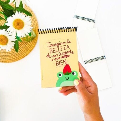 Libreta anillada "Arriesgarte y que salga bien"
