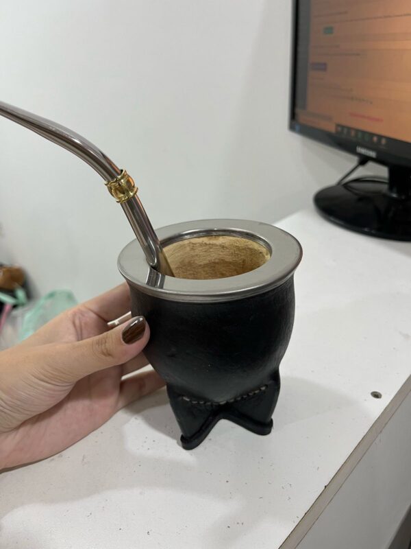 Mate Camionero de Calabaza Negro - Imagen 3