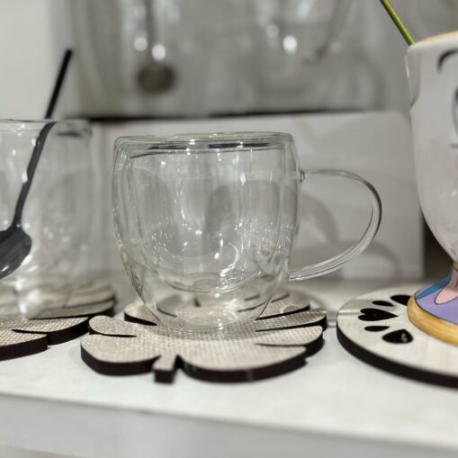 Taza Doble Vidrio 150 ml