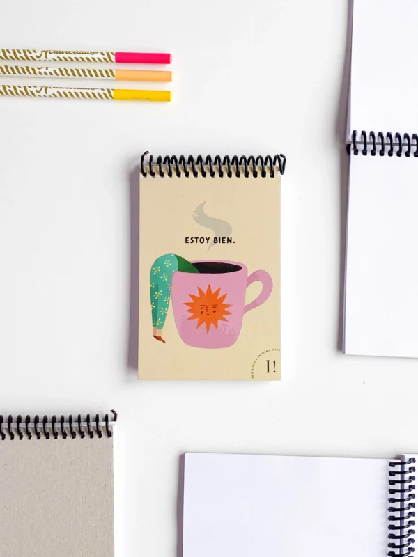 Libreta anillada "Estoy bien"