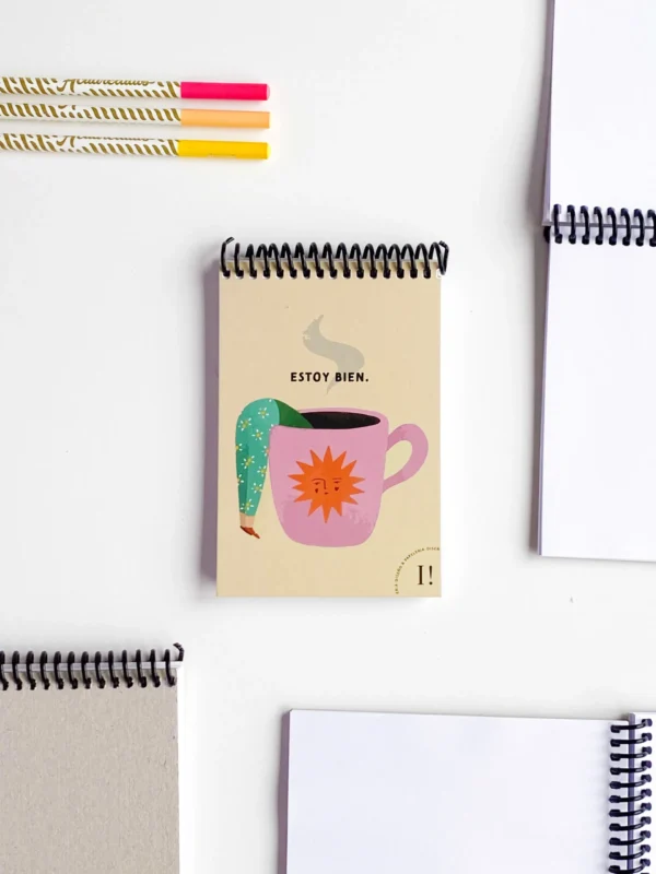 Libreta anillada "Estoy bien"