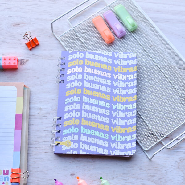Cuadernos A5 | Tapa dura | Buenas vibras