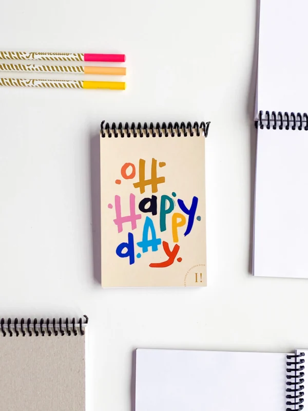 Libreta anillada "Oh happy day"