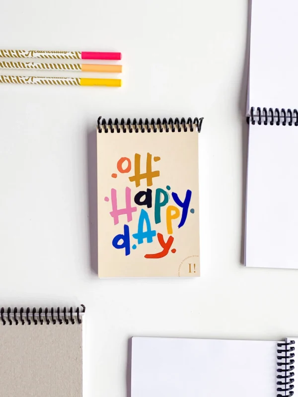 Libreta anillada "Oh happy day"