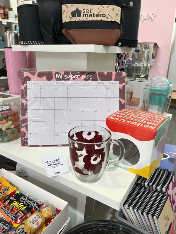 Taza de vidrio + planner