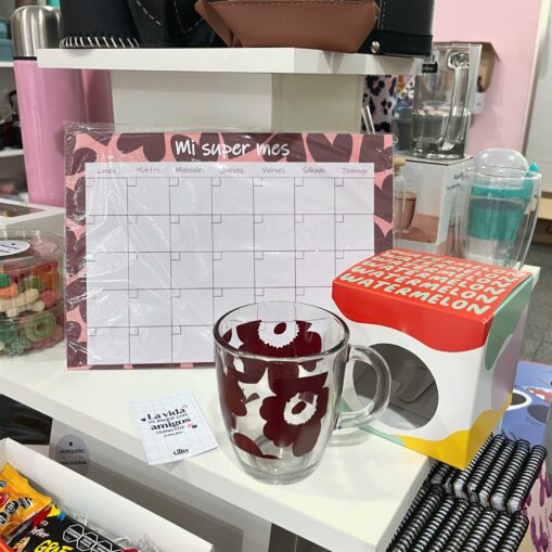 Taza de vidrio + planner
