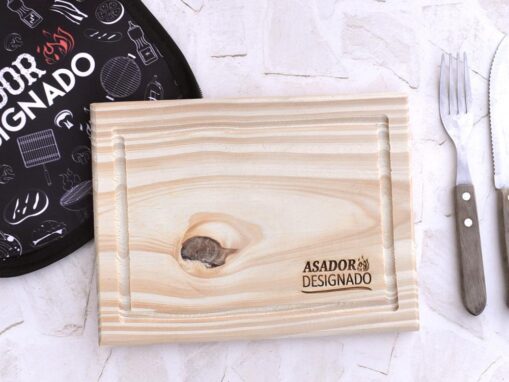 Tabla de madera "Asador designado"