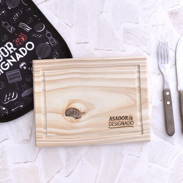 Tabla de madera "Asador designado"