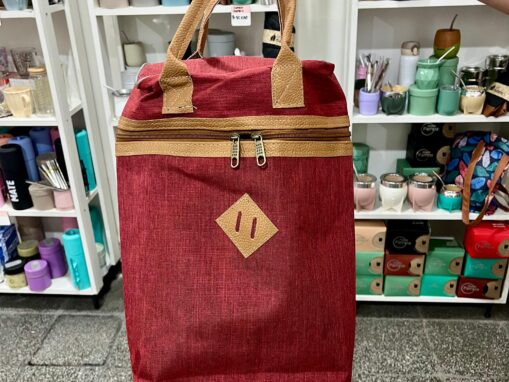 Mochila/Bolso matero de cordura (Premium) Bordo
