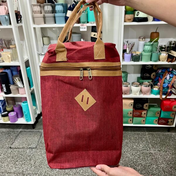 Mochila/Bolso matero de cordura (Premium) Bordo